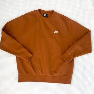 Nike Sportswear Club Fleece Rust Crewneck size Large